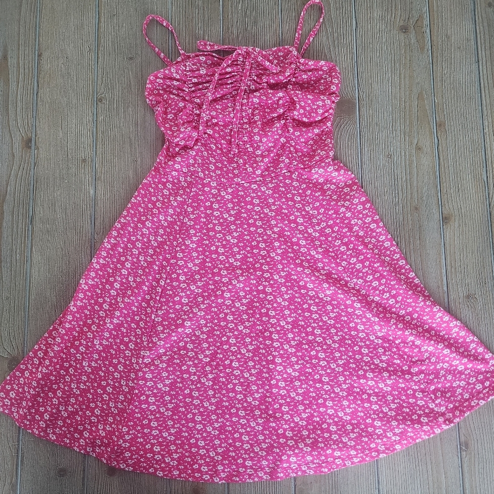 Pink Floral Dress